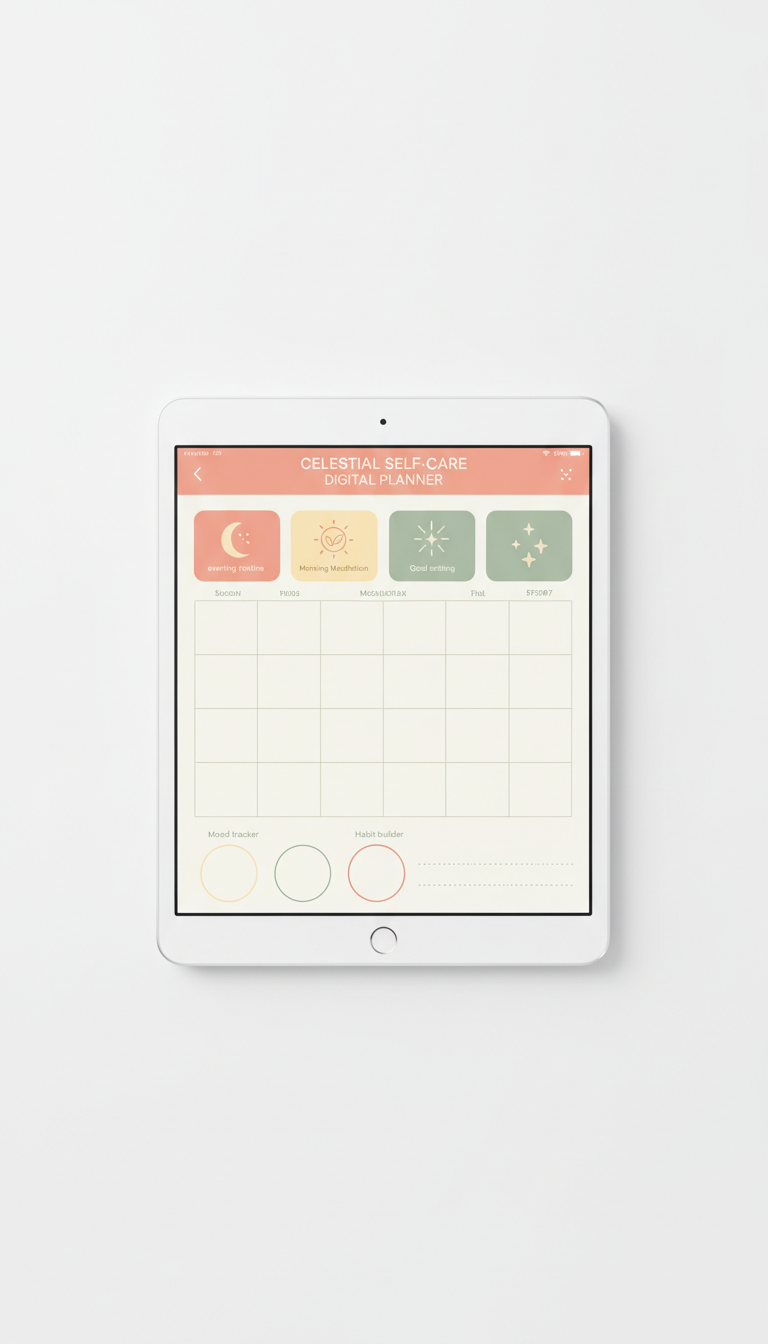 Celestial Self-Care Digital Planner