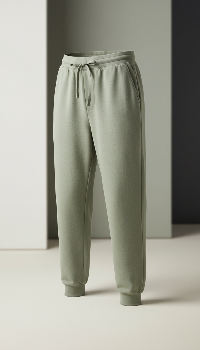 Relaxed-Fit Pale Olive Joggers